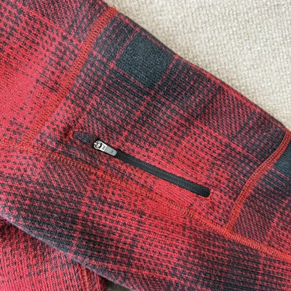 The North Face Tsillan Mens 1/4‎ Zipper Pullover Fleece Buffalo Plaid Size L